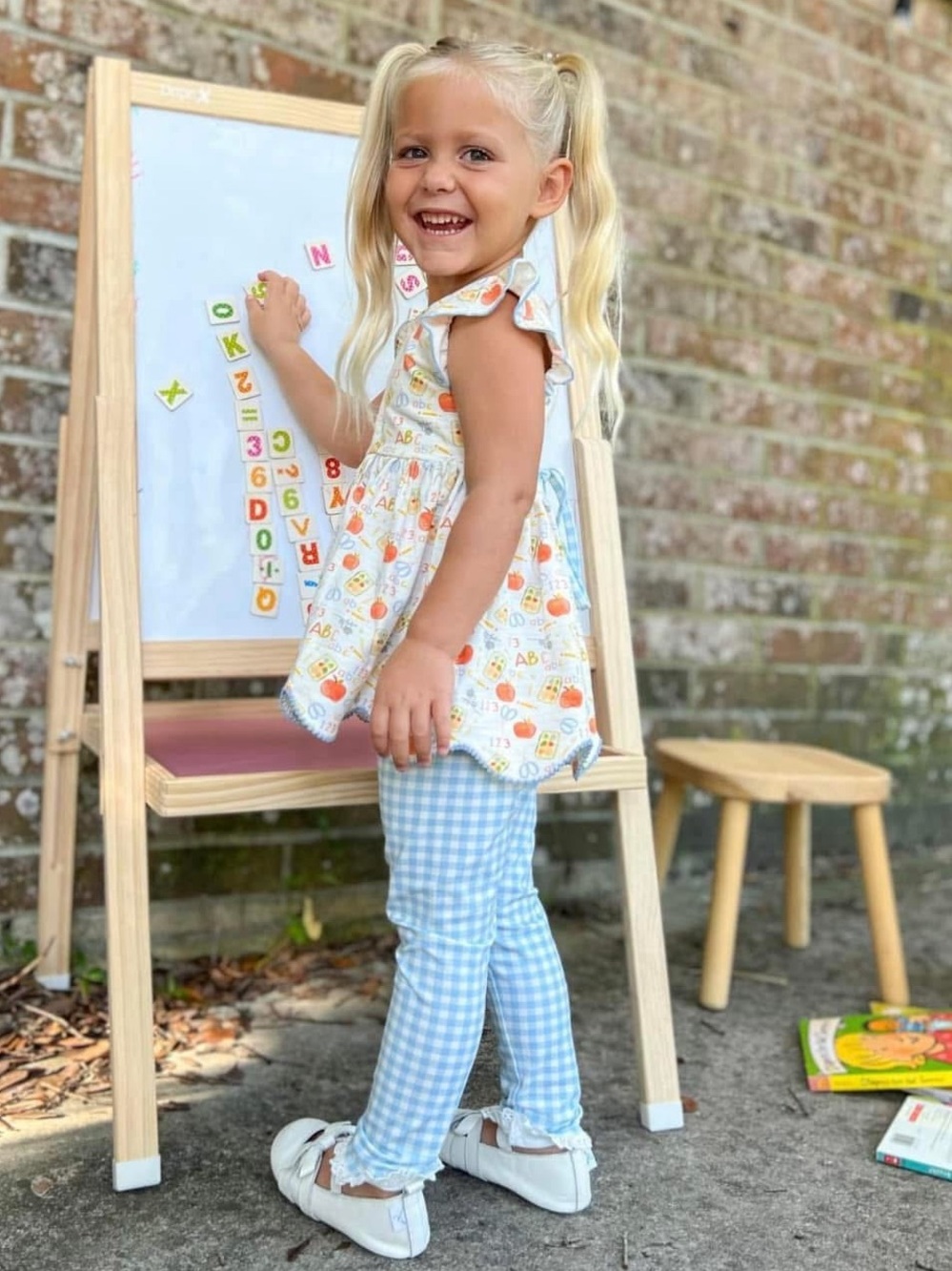 Love and Grow Clothing School Days 3-Piece Tunic Set